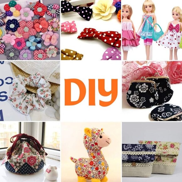 50pcs 10x10" Craft Cotton Fabric Bundle - Quilting & Patchwork Fabric Set - Picture 6 of 7